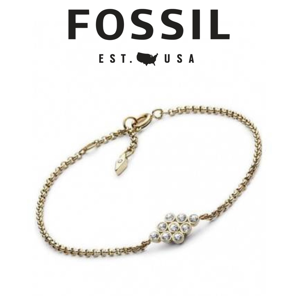 Fossil Vintage Glitz Crystal Bracelet